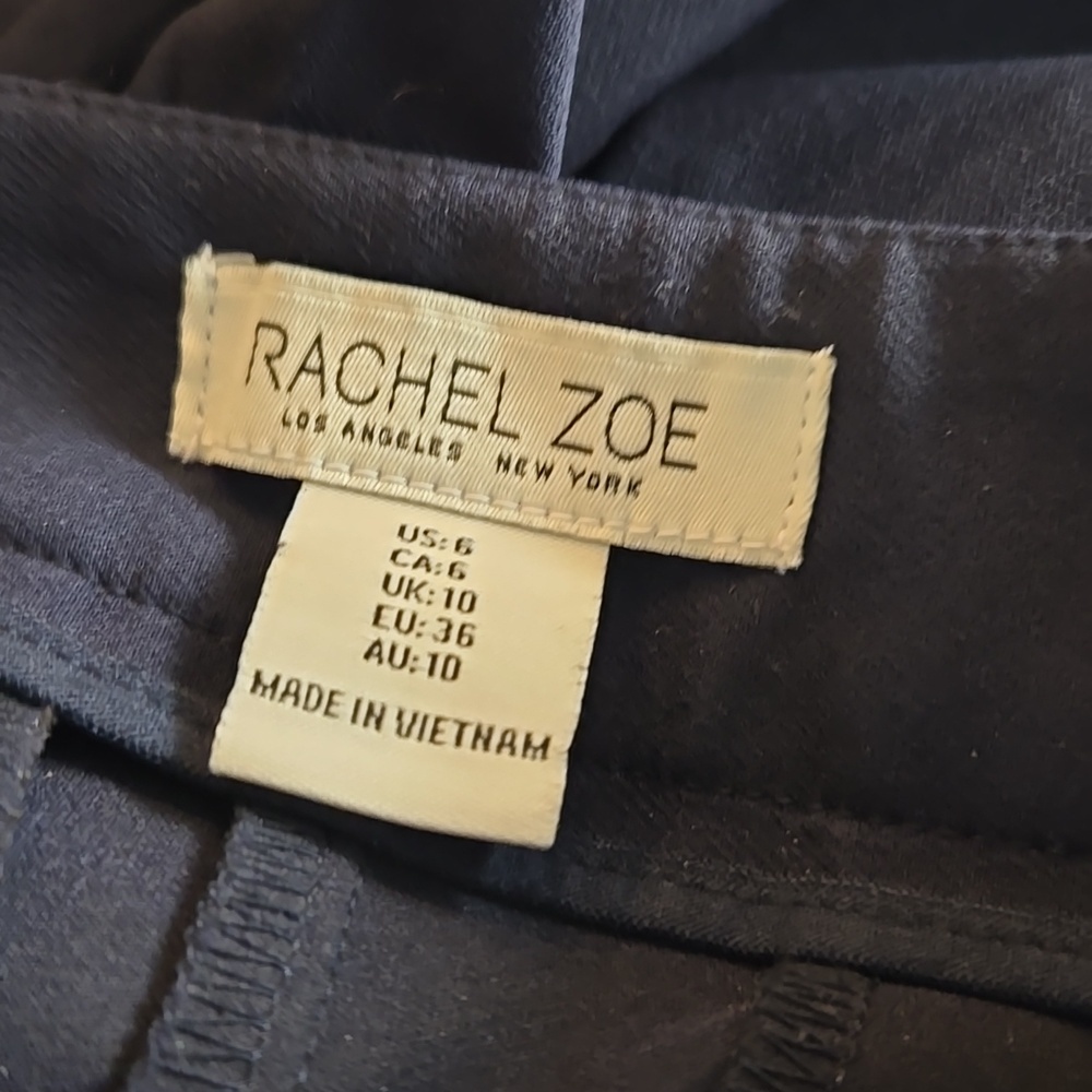 Rachel Zoe Navy Straight-Leg Women’s Dress Pants - Picture 6 of 7